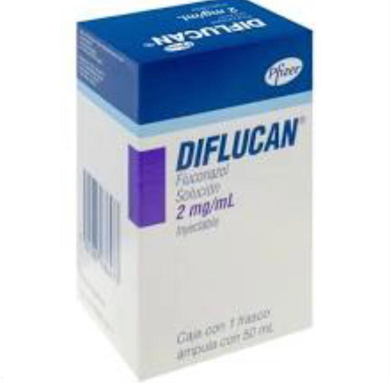 Diflucan Fluconazole 2 mg/mL injection box by Pfizer